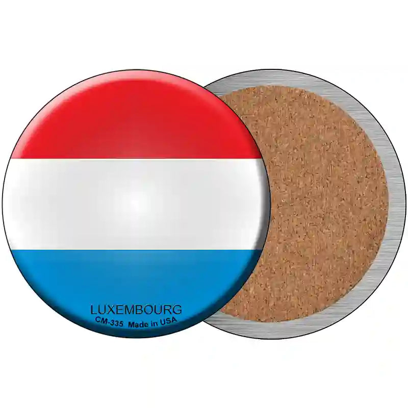 Luxembourg Country Novelty Circle Coaster Set of 4