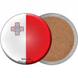 Malta Country Novelty Circle Coaster Set of 4