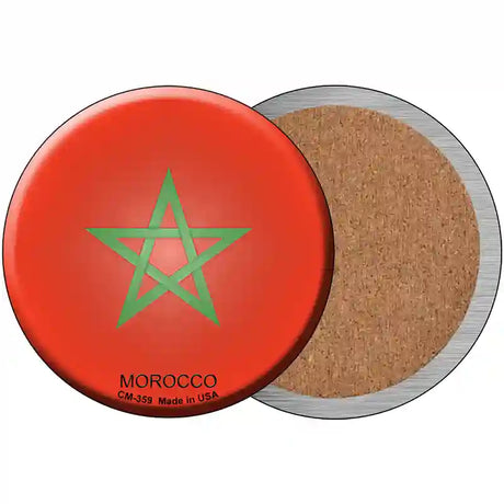 Morocco Country Novelty Circle Coaster Set of 4