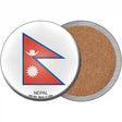 Nepal Country Novelty Circle Coaster Set of 4