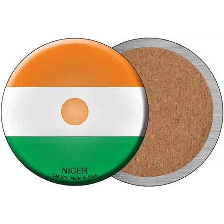 Niger Country Novelty Circle Coaster Set of 4