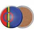 Sami Country Novelty Circle Coaster Set of 4