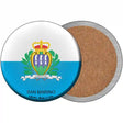 San Marino Country Novelty Circle Coaster Set of 4