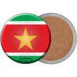 Surinam Country Novelty Circle Coaster Set of 4