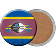 Swaziland Country Novelty Circle Coaster Set of 4