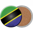 Tanzania Country Novelty Circle Coaster Set of 4