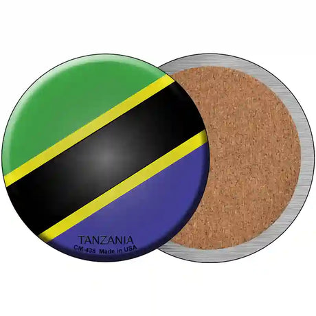 Tanzania Country Novelty Circle Coaster Set of 4