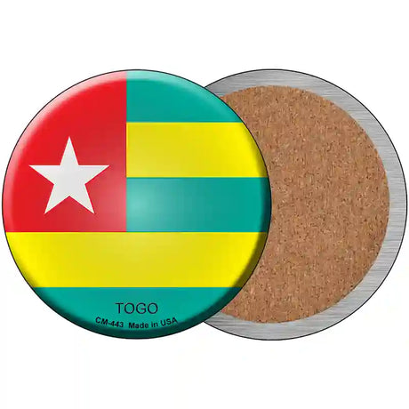 Togo Country Novelty Circle Coaster Set of 4