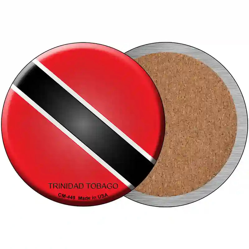 Trinidad Tobago Country Novelty Circle Coaster Set of 4