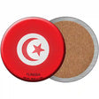 Tunisia Country Novelty Circle Coaster Set of 4