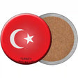 TurKey Chain Country Novelty Circle Coaster Set of 4