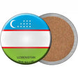 Uzibekistan Country Novelty Circle Coaster Set of 4