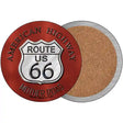 Route 66 American Highway Novelty Circle Coaster Set of 4