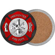 Firefighter Novelty Circle Coaster Set of 4