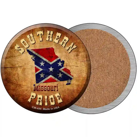 Southern Pride Missouri Novelty Circle Coaster Set of 4