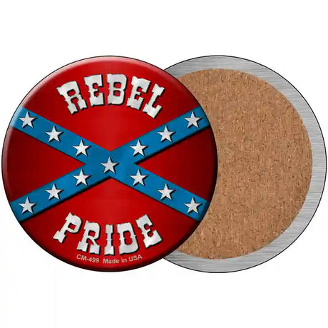 Rebel Pride Novelty Circle Coaster Set of 4