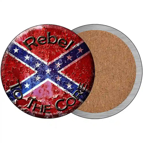 Rebel To The Core Novelty Circle Coaster Set of 4