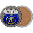 Kansas Route 66 Novelty Circle Coaster Set of 4