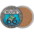 Oklahoma Route 66 Novelty Circle Coaster Set of 4