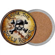 Raise The Jolly Roger Novelty Circle Coaster Set of 4