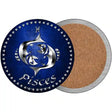 Pisces Novelty Circle Coaster Set of 4