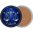 Libra Novelty Circle Coaster Set of 4