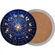 Zodiac Signs Novelty Circle Coaster Set of 4