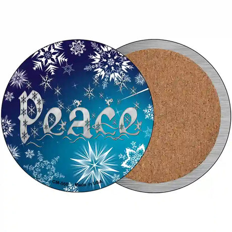 Peace Novelty Circle Coaster Set of 4