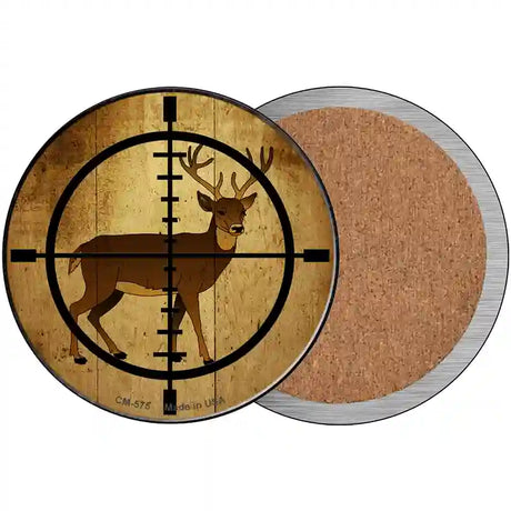 Deer Hunter Novelty Circle Coaster Set of 4