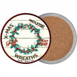 Wreaths Novelty Circle Coaster Set of 4