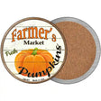 Farmers Market Pumpkins Novelty Circle Coaster Set of 4