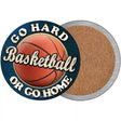 Basketball Novelty Circle Coaster Set of 4