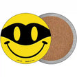 Masked Smile Novelty Circle Coaster Set of 4