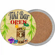 Tiki Bar Open Novelty Metal Novelty Metal Mini Circle Magnet