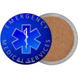 Emergency Medical Services Novelty Circle Coaster Set of 4