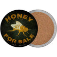 Honey For Sale Novelty Circle Coaster Set of 4