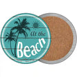 At The Beach Novelty Circle Coaster Set of 4