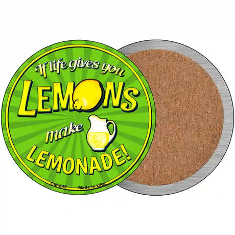 Make Lemonade Novelty Circle Coaster Set of 4