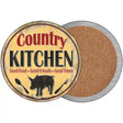 Country Kitchen Novelty Circle Coaster Set of 4