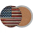 American Flag Novelty Circle Coaster Set of 4