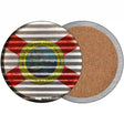 Florida Flag Corrugated Effect Novelty Circle Coaster Set of 4