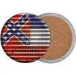 Mississippi Flag Corrugated Effect Novelty Circle Coaster Set of 4