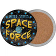 US Space Force Novelty Circle Coaster Set of 4