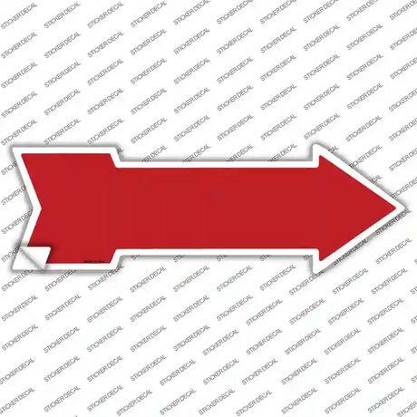 Red Novelty Arrow Sticker Decal