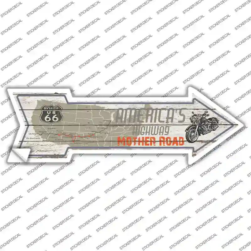Americas Highway Novelty Arrow Sticker Decal