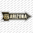 Vintage Route 66 Arizona Novelty Arrow Sticker Decal Small