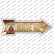 Route 66 California Flag Novelty Arrow Sticker Decal Small