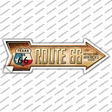 Route 66 Texas Flag Novelty Arrow Sticker Decal Small