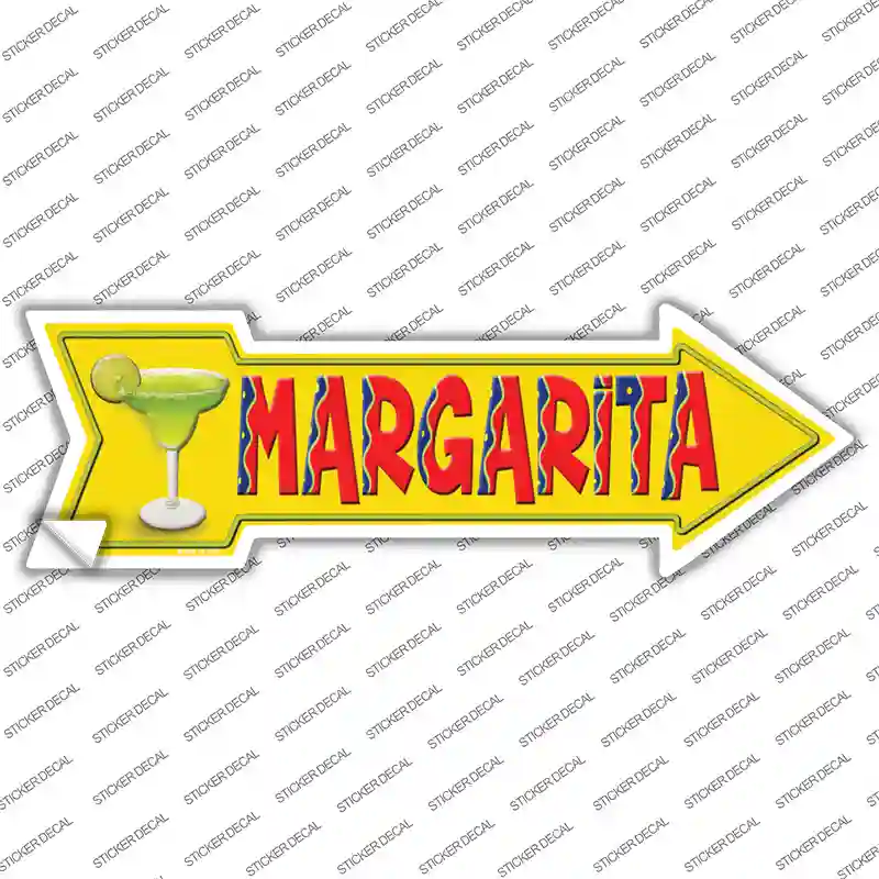 Margarita Novelty Arrow Sticker Decal Small