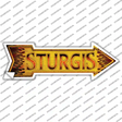 Sturgis Novelty Arrow Sticker Decal Small